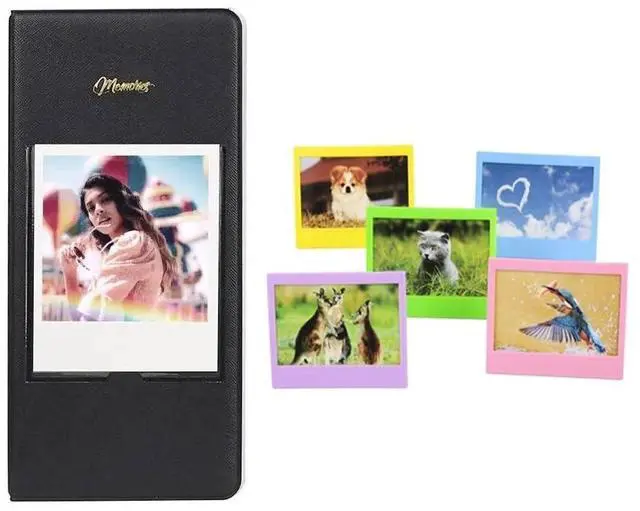 Alt view image 2 of 4 - INSTAX Wide 400 Instant Camera | Jet Black Bundled with INSTAX Wide Instant Film | 20 Exposures + Wide Album & Colored Frames + Cleaning Cloth (4 Items)