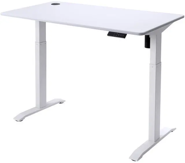 Main image of Electric Height Adjustable Standing Table, Sit Stand Workstation, Gaming Desk, Motorized Whole-Piece Desk Board 48 * 24 in (KT1001-WW)