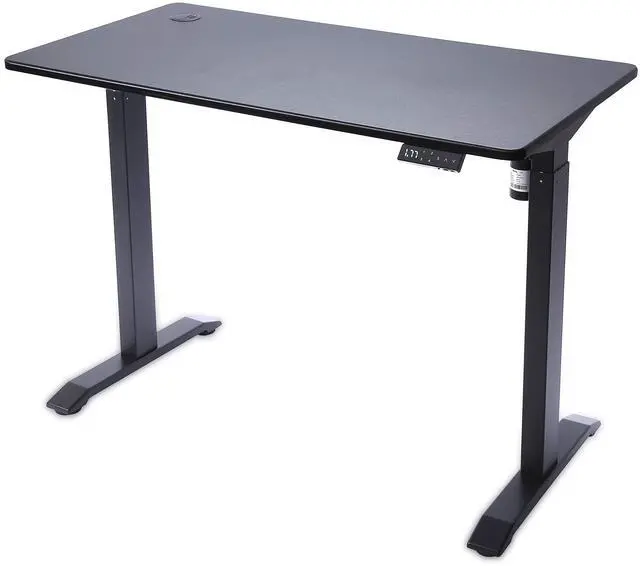 Main image of Electric Height Adjustable Standing Desk, Electric Standing Workstation, Sit Stand Home Office Desk, Gaming Table, Whole-Piece Desktop Board 48 * 24 in (KT1001-BB)