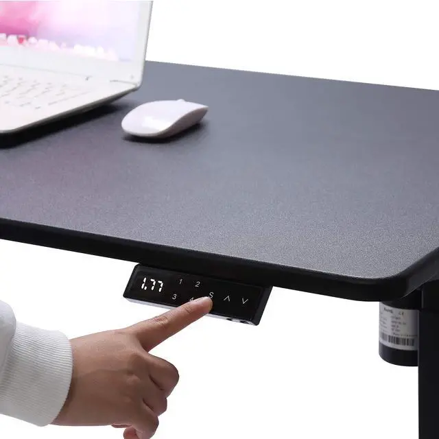 Alt view image 6 of 6 - Electric Height Adjustable Standing Desk, Electric Standing Workstation, Sit Stand Home Office Desk, Gaming Table, Whole-Piece Desktop Board 48 * 24 in (KT1001-BB)