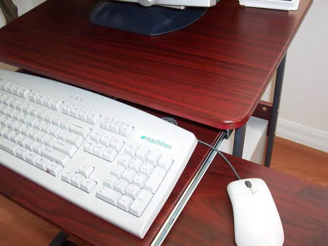 Alt view image 5 of 6 - 24" Narrow Mini Compact Computer Desk CUZZI STS5806 Ideal for Tight Spots and RV Motor Homes and Campers. Ideal as a Work from Home Desk