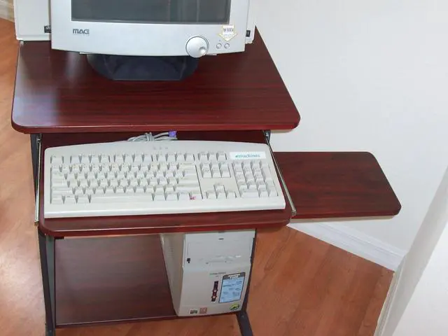 Alt view image 6 of 6 - 24" Narrow Mini Compact Computer Desk CUZZI STS5806 Ideal for Tight Spots and RV Motor Homes and Campers. Ideal as a Work from Home Desk