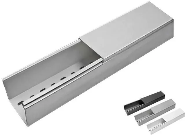 Main image of 3" x 3" Solid Wall Wire Duct PVC Cable Raceway 6.56FT x 6 Sticks (39 Feet) Gray