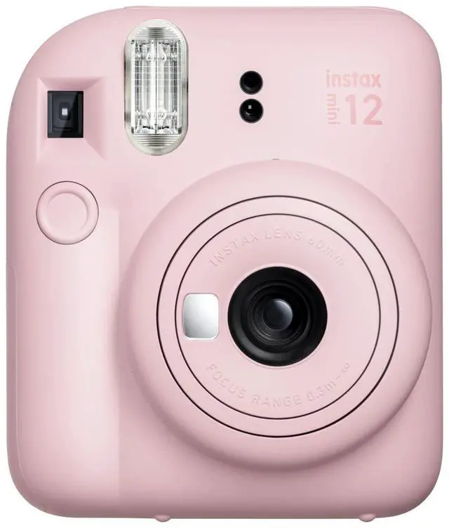 Alt view image 2 of 4 - Instax Mini 12 Instant Film Camera, Fuji Instax Mini Film (20 Sheets), Fuji Rainbow Instant Film (10 Sheets), Protective Case, Album, Insax Mini Accessory Bundle (Blossom Pink)