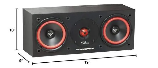Alt view image 3 of 3 - Cerwin-Vega SL Series Dual 5.25" 2-Way Center Channel Speaker - SL-25C