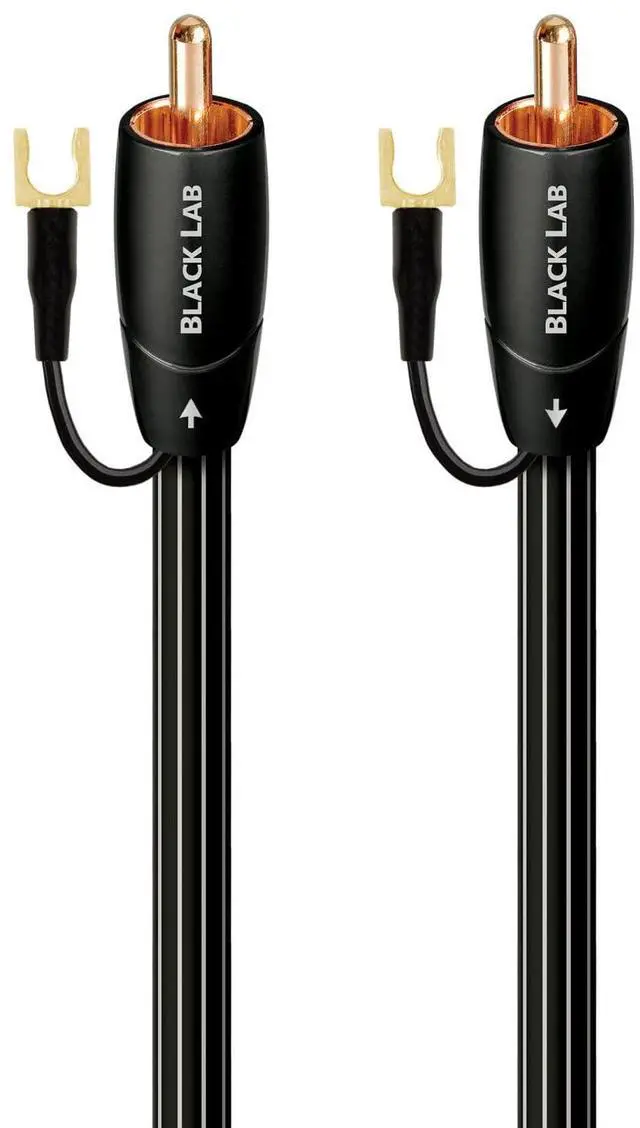Main image of 8m Black Lab RCA Audio Cable Black - Audio Cables (RCA, RCA, Copper, 8 m, Black)
