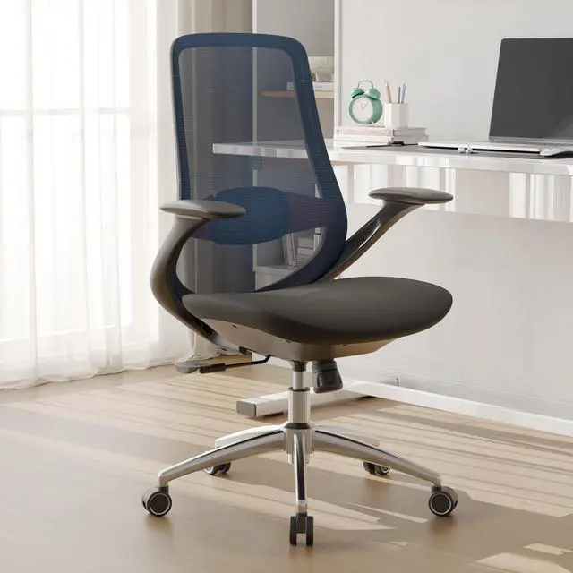Main image of Ergonomic Mesh Office Chair, 330LBS Executive Desk Chair with Lumbar Support, 2D Armrests, Comfy Swivel Computer Task Chairs for Long Hours (Blue)