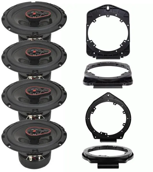 Main image of Bundle Comes with Cerwin Vega 680W Front & Rear Car Speakers for 2007-2013 Silverado Sierra Extended cab