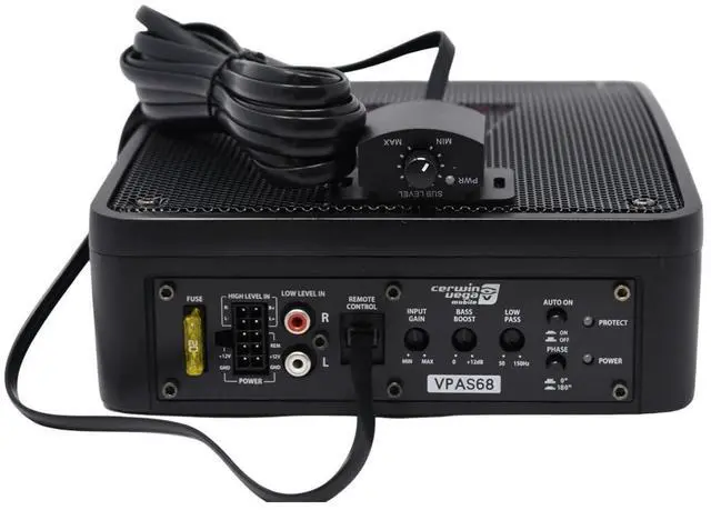Alt view image 4 of 6 - Cerwin Vega VPAS68 8" 300 Watts Car Audio Underseat Subwoofer with Passive Radiator Technology