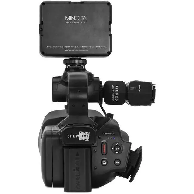 Alt view image 4 of 4 - MN4KPRO 4K60FPS UHD 64 MP Autofocus Pro Camcorder Kit w/WiFi Bundle with 128GB Memory Card + Cleaning kit + Memory Card Wallet + USB Card Reader, SD/microSD