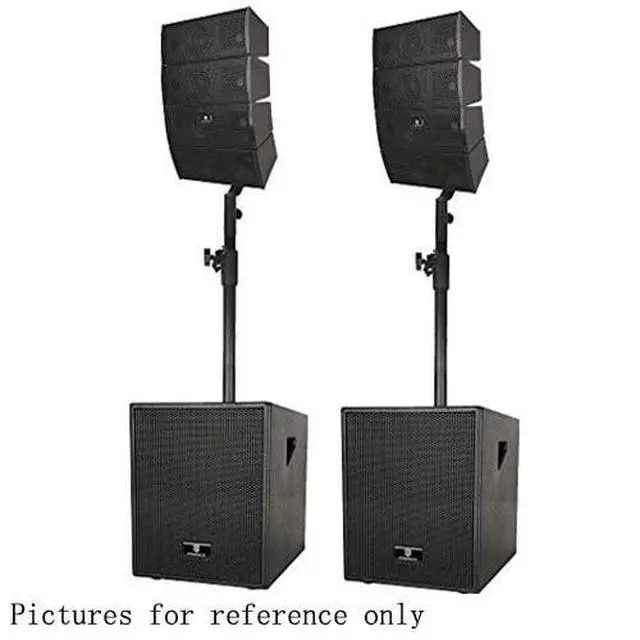 Alt view image 5 of 6 - Club A 4X4 Passive Line Array Speaker System Sets with Connecting Cables Eight Tweeter and Eight mid-tweeters, 8 Ohms Impedance