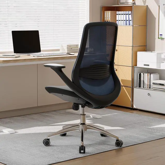 Alt view image 2 of 6 - BV Ergonomic Office Chair, High Back Executive Desk Chair with 2D Armrests,Adjustable Lumbar Support, Breathable Mesh Computer Chair for Home Office & Gaming,Blue