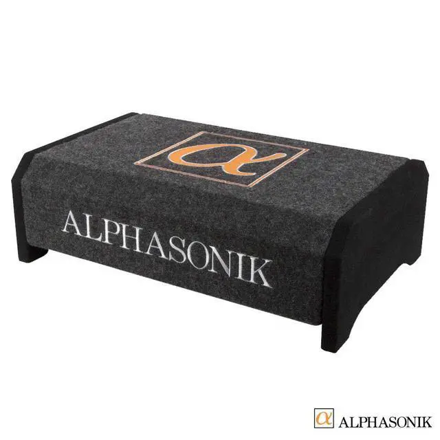 Alt view image 4 of 4 - AS10DF 10" 1200 Watts 4-Ohm Down Fire Shallow Mount Flat Enclosed Sub woofer for Tight Spaces in Cars and Trucks, Slim Thin Loaded Subwoofer Air Tight Sealed Bass Enclosure