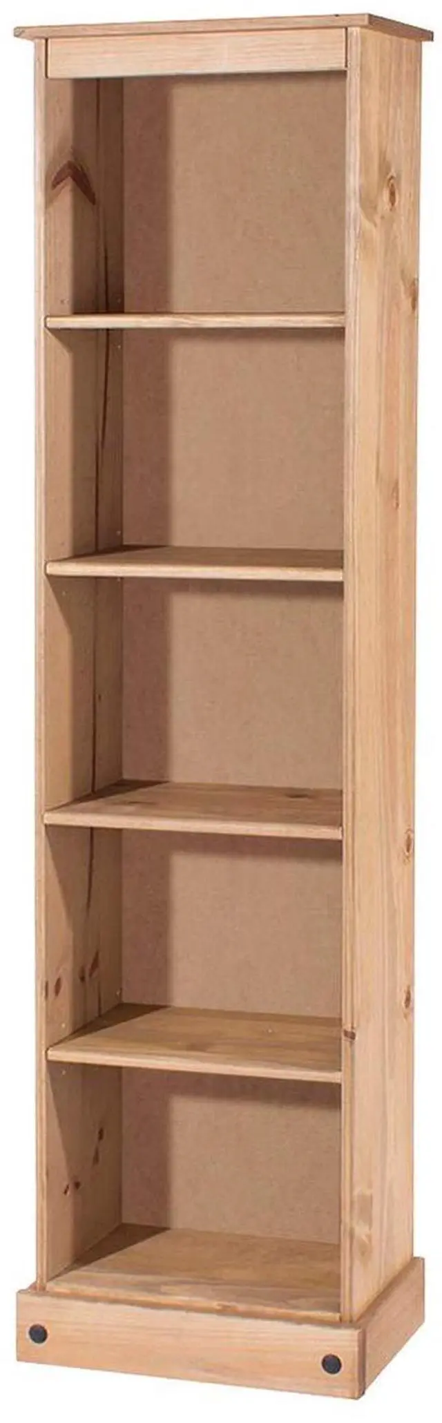 Main image of Narrow Bookshelf - Corner Shelf - Storage Cabinet - Laundry Room Organization - Shelves - 18.11" W, 7.87" D, 69.29" H - 24.21lb (Antique Brown)