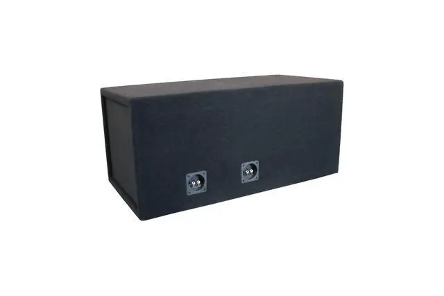 Alt view image 3 of 4 - Bbox Dual 12" Vented Enclosure Certified for Digital Desgins 500, 1000, 1500, 2500 & 3500 Series Subwoofers - SPL Tuned Car Subwoofer Boxes - High Quality Audio, Sound & Bass - Nickel Finish Terminals