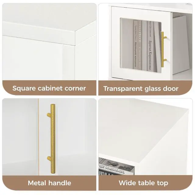 Alt view image 5 of 6 - Cube Storage Organizer with Acrylic Door, White Stackable Bookshelf, Modular Cubby Storage System, Cubby Organizer Wooden Display Shelf for Closet, Living Room, Bedroom, Apartment, Dorm