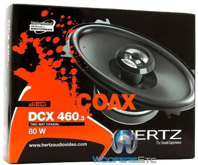 Alt view image 4 of 4 - DCX 460.3 4 x 6 Inch 2-Way 80W RMS DIECI Series Coaxial Speakers