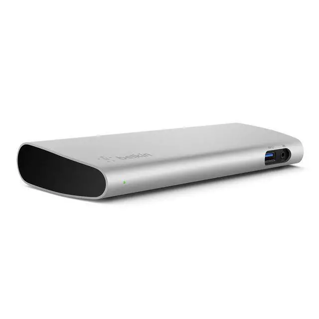 Alt view image 2 of 4 - Thunderbolt 3 Dock w/ 2.6ft Thunderbolt 3 Cable (Thunderbolt Dock for MacBook Pro models from 2016 or later, includes the 2018 version), Dual 4K @60Hz, 40Gbps Data Transfer Speeds)