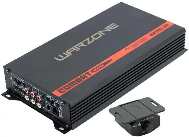 Main image of Warzone Series Car Amplifiers - True RMS Power Class D Amps, 1/2/4 Ohm Stable, Multi-Channel and Monoblock Options, Remote Sub Control (700W / 5 Channels)