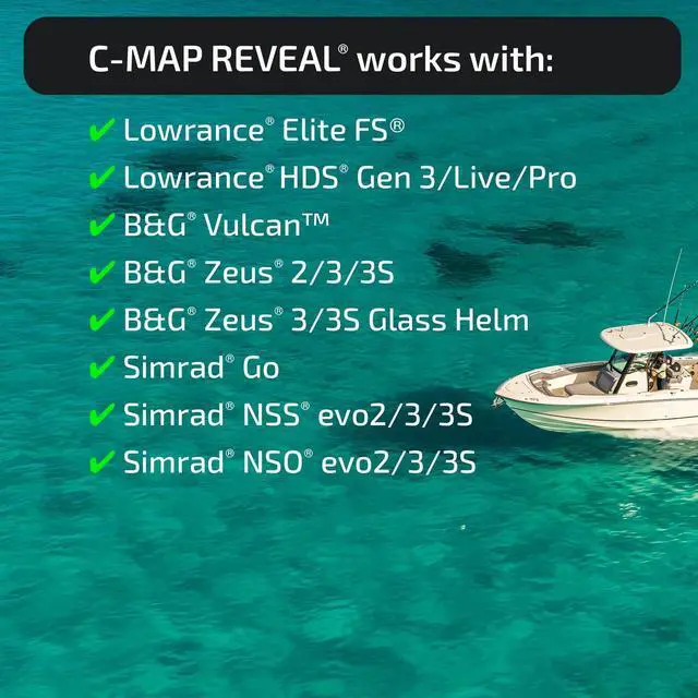 Alt view image 3 of 6 - Reveal Coastal - Gulf of Mexico and The Bahamas, Map Card for Marine GPS Navigation