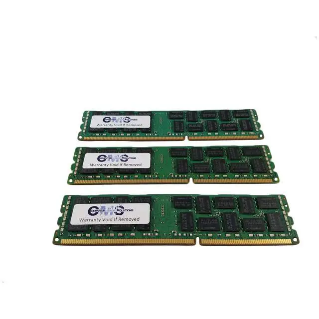 Alt view image 2 of 2 - CMS 48GB (3X16GB) DDR3 10600 1333MHZ ECC Registered DIMM Memory Ram Upgrade Compatible with Dell® Poweredge T320 1333 Ecc Reg for Server Only Low Voltage - B110
