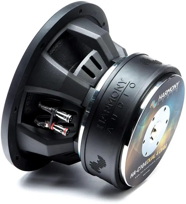 Alt view image 4 of 4 - HA-C104 Car Stereo Competition Carbon 10" Sub 2000W Dual 4 Ohm Subwoofer