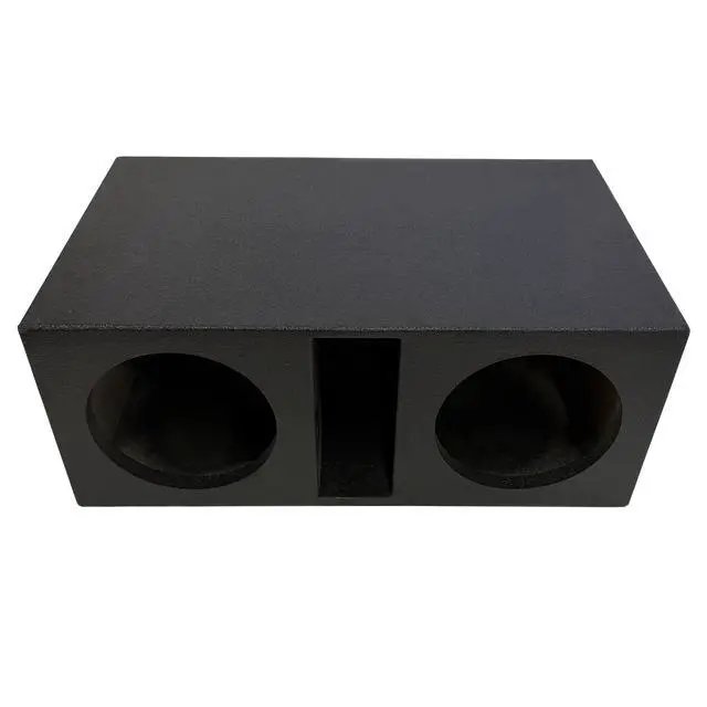 Alt view image 2 of 4 - SPL-10DV Dual 10" Slot-Ported Subwoofer Enclosure, 1" MDF Face, 3/4" Body, Tuned to 35Hz, 1.25 cu ft per Sub, Bedliner Finish, Spring-Loaded Terminals