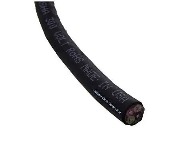Alt view image 4 of 4 - 16/4 SJOOW 300V Cable 16 Gauge (16 AWG) Portable Power Cable with 4 Conductors Fully Annealed Stranded Bare Copper Wires Water & Oil Resistant for Heavy Duty Industrial Use USA Made (100ft)