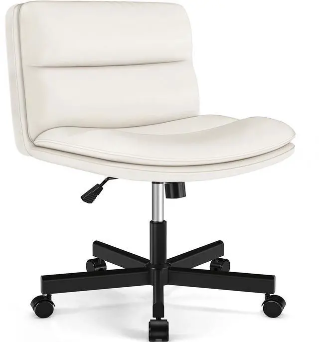 Main image of Armless Office Desks Chair with Wheels and Thickened Cushion | Ergonomic Home Office Computer Chair, Comfortable Swivel Chair with Height Adjustment and Rocking Function