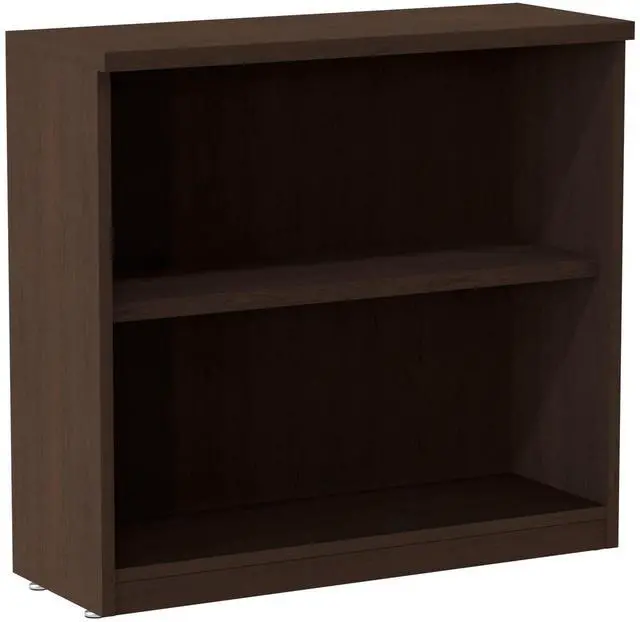 Main image of ALEVA633032ES 31.75 in. x 14 in. x 29.5 in. Valencia Series 2-Shelf Bookcase - Espresso