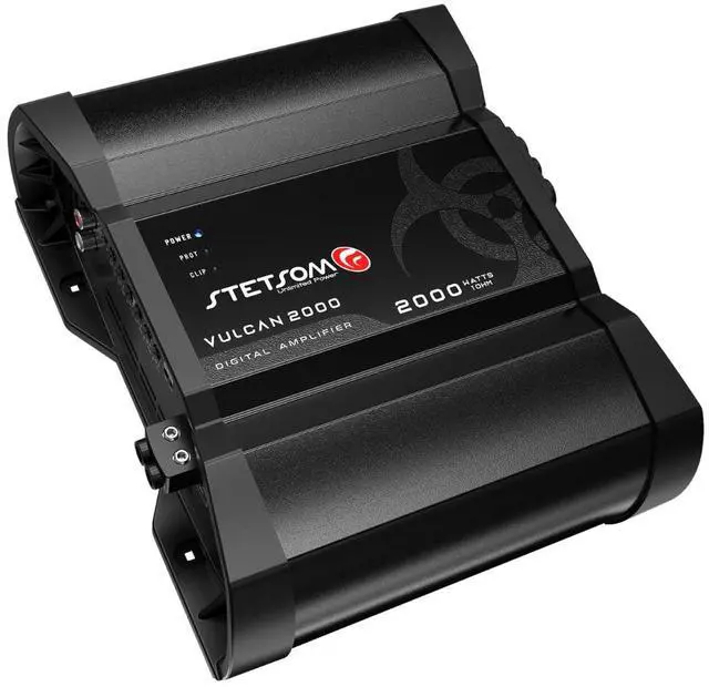 Main image of Vulcan 2000 1 Ohm Car Amplifier, Mono Full Range 2000.1 2K Watts RMS, 1 Stable Car Audio, HD Sound Quality, Crossover & Bass Boost, Car Stereo Speaker Subwoofer MD, Smart Coolers