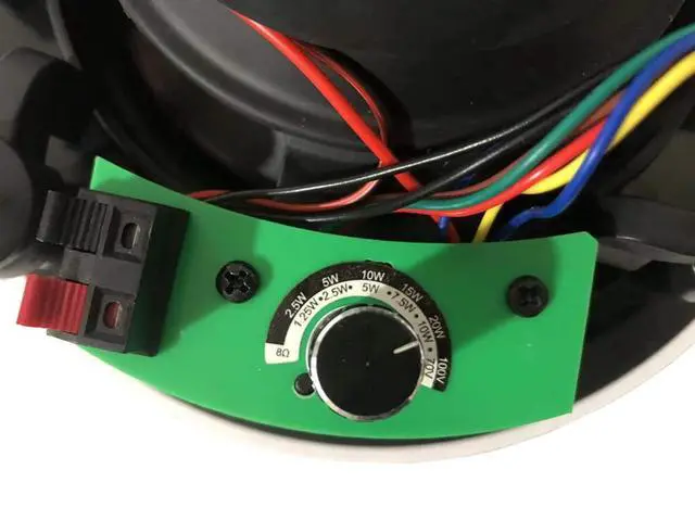 Alt view image 4 of 6 - MC7V36 6.5" in-Ceiling/in-Wall Speakers with Magne Grill 8 70V Switch (Pair)