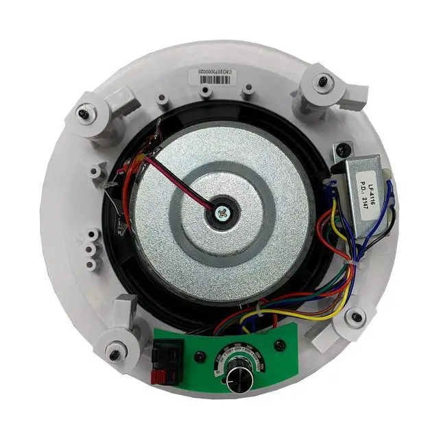 Alt view image 2 of 5 - C8O2 6.5" in-Ceiling/in-Wall Speakers with 8ohm 70v Switch(Pair)