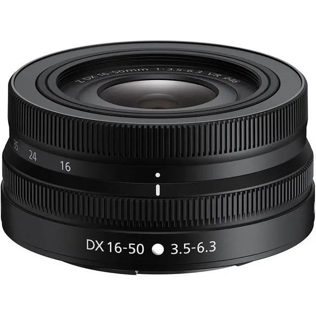 Alt view image 2 of 6 - NIKKOR Z DX 16-50mm f/3.5-6.3 VR Lens (20084) + Filter Kit + Cap Keeper + Cleaning Kit