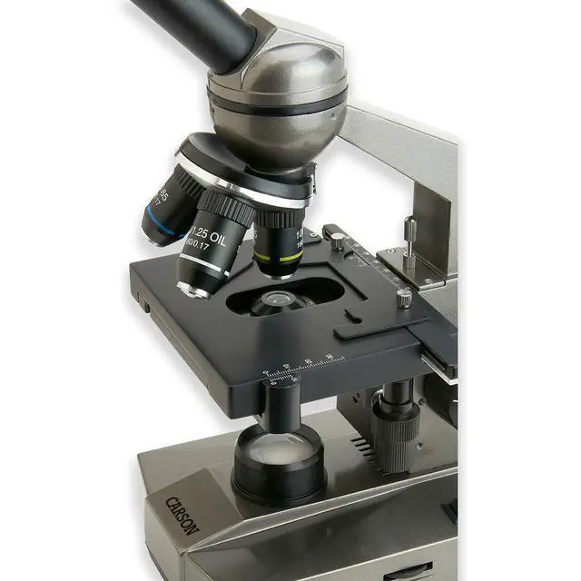 Alt view image 4 of 4 - Intermediate 100x-1000x Biological Microscope with Mechanical Stage (MS-100)