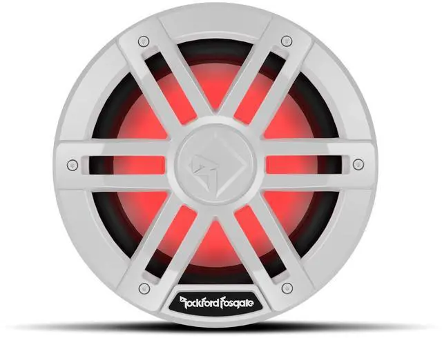 Main image of M1D2-8 Color Optix 8" DVC 2-Ohm Multicolor LED Lighted Marine Subwoofer - White