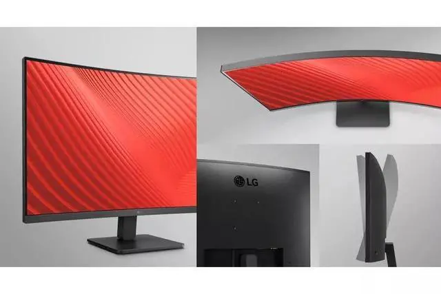 Alt view image 6 of 6 - 32 inch Curved Monitor, FHD VA Display, 100Hz, 5ms, AMD FreeSync, Dynamic Action Sync, Black Stabilizer, Reader Mode, Flicker Safe, Auto Input Switch, OnScreen Control, with 5ave HDMI4 Cable