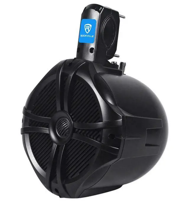 Alt view image 3 of 6 - Marine Bundle: (2) RWB80B 8" 600-Watt 2-Way Wakeboard Tower Speakers, Weather-Resistant, (2) RWBC80 Neoprene Covers, Protective, Durable, 4-Items