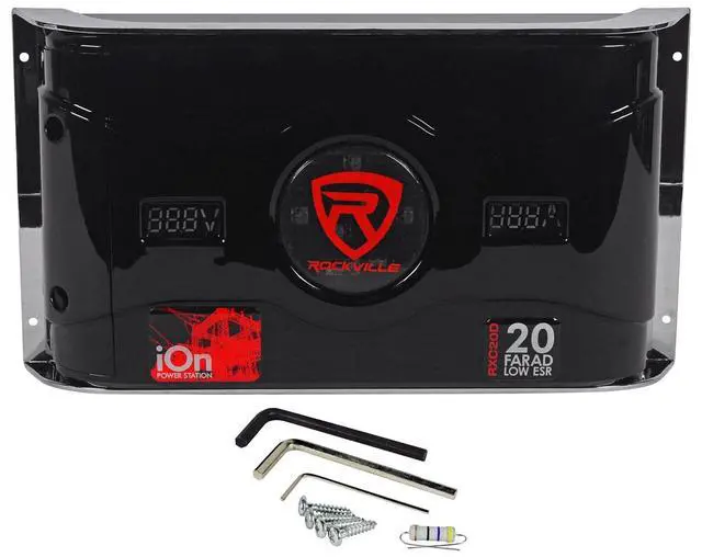 Alt view image 2 of 6 - RXC50D v2 50 Farad 24V Car Audio Capacitor with Voltage+Amerage Meter