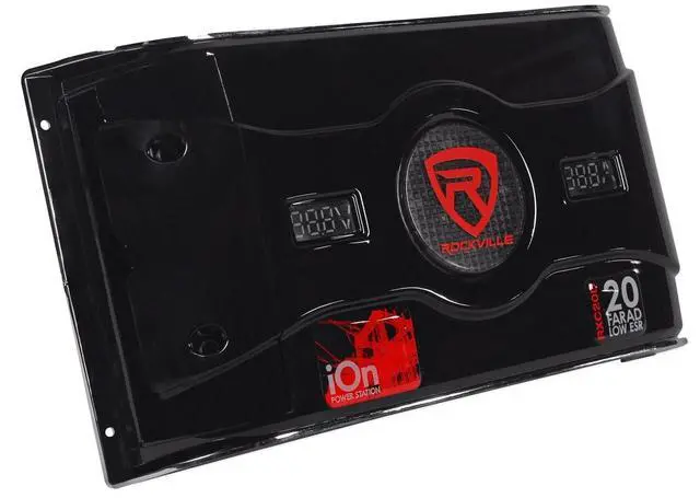 Alt view image 3 of 6 - RXC50D v2 50 Farad 24V Car Audio Capacitor with Voltage+Amerage Meter