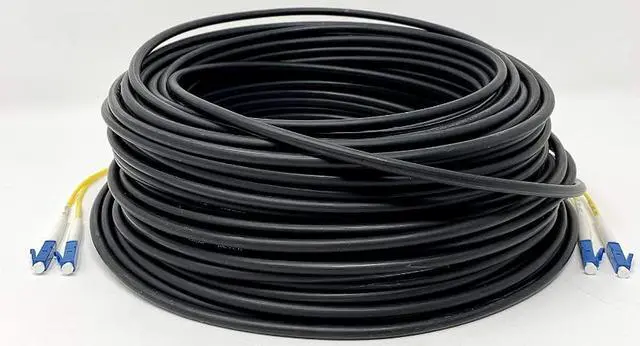 Main image of Direct Burial/Outdoor LC-LC 2-Strand Fiber Optic Cable - Singlemode (9/125) - 100M (328ft)