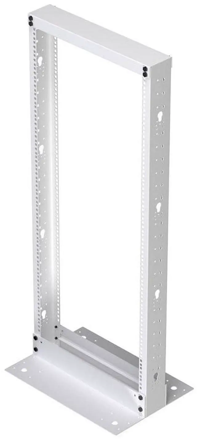 Main image of 25U 2 Post Rack Open Frame Server Rack for 19 Inch Equipment, AV, Networking, Data & IT Devices, 2-Post Rack 25U 881lbs Weight Capacity, White