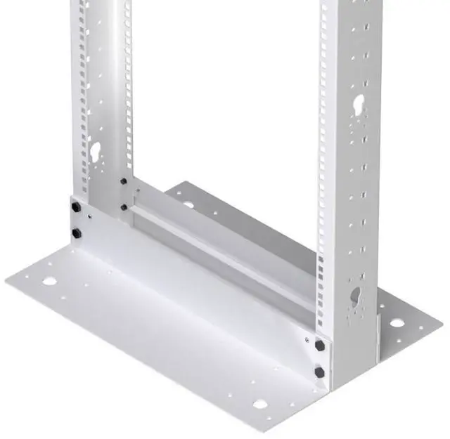 Alt view image 2 of 6 - 25U 2 Post Rack Open Frame Server Rack for 19 Inch Equipment, AV, Networking, Data & IT Devices, 2-Post Rack 25U 881lbs Weight Capacity, White