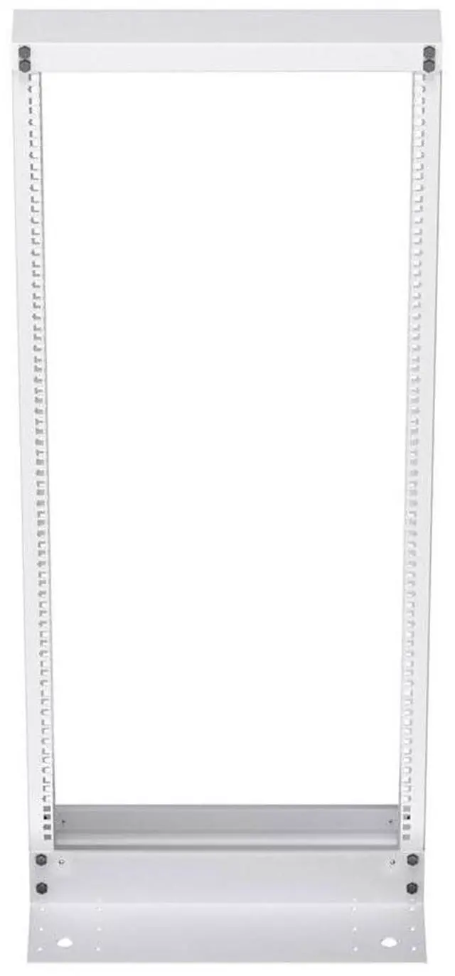 Alt view image 3 of 6 - 25U 2 Post Rack Open Frame Server Rack for 19 Inch Equipment, AV, Networking, Data & IT Devices, 2-Post Rack 25U 881lbs Weight Capacity, White