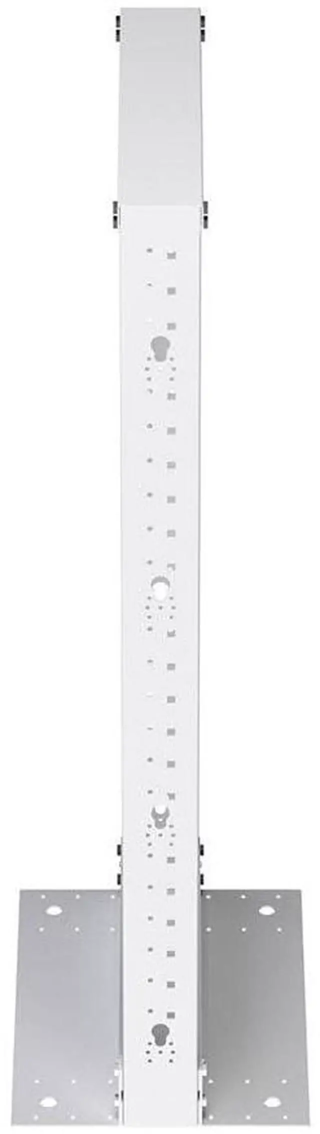 Alt view image 4 of 6 - 25U 2 Post Rack Open Frame Server Rack for 19 Inch Equipment, AV, Networking, Data & IT Devices, 2-Post Rack 25U 881lbs Weight Capacity, White