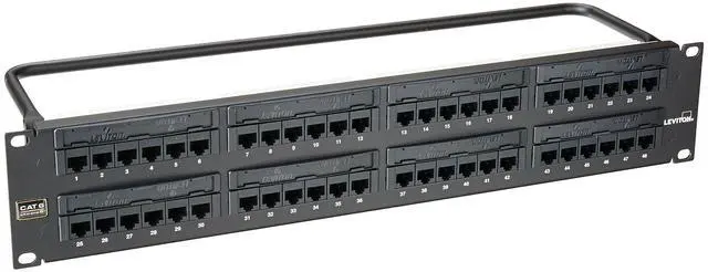 Main image of eXtreme 6+ Universal Patch Panel, 48-Port, 2RU, CAT 6. Cable Management Bar Included, 69586-U48