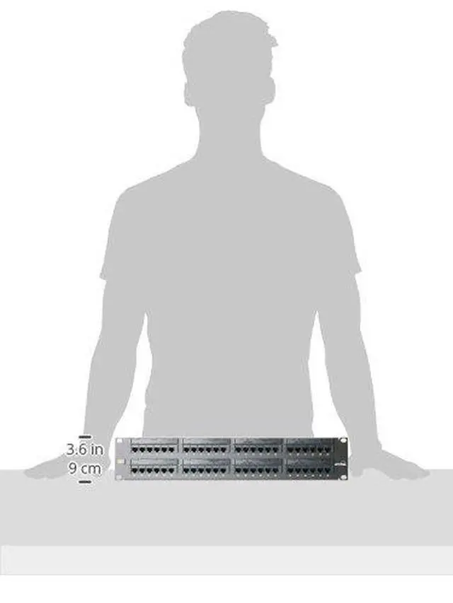 Alt view image 3 of 3 - eXtreme 6+ Universal Patch Panel, 48-Port, 2RU, CAT 6. Cable Management Bar Included, 69586-U48