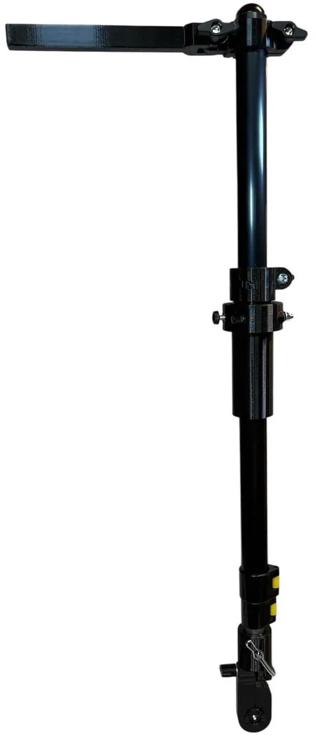 Alt view image 5 of 6 - Transducer Pole with Deck Stand Mount (Stand Not Included), Boat Mount, 30"-60" Telescoping for Garmin Livescope LVS34, LVS32, MEGA Live 1 & 2, & Active Target 1 & 2 (Bike Stand Pole)