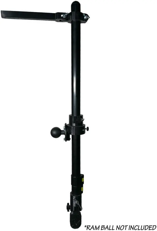 Main image of Transducer Pole with Ball Mount Adapter (Ball Not Included), RAM Ball Boat Mount, Adjustable 30"-60" Telescoping Pole for Livescope LVS34, LVS32, Mega Live 1 & 2, Active Target 1 & 2
