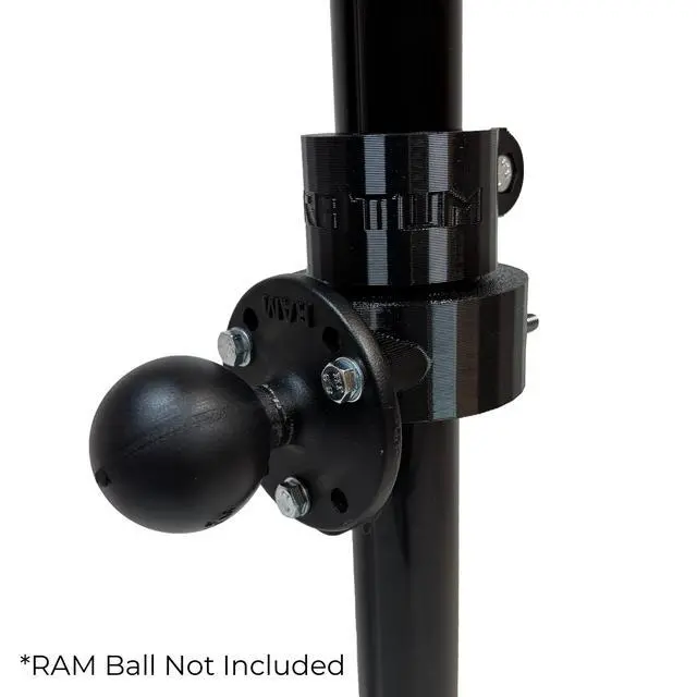Alt view image 4 of 6 - Transducer Pole with Ball Mount Adapter (Ball Not Included), RAM Ball Boat Mount, Adjustable 30"-60" Telescoping Pole for Livescope LVS34, LVS32, Mega Live 1 & 2, Active Target 1 & 2